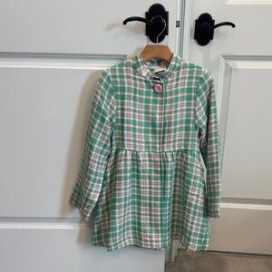 The Beaufort Bonnet Company Green Plaid Pea Coat